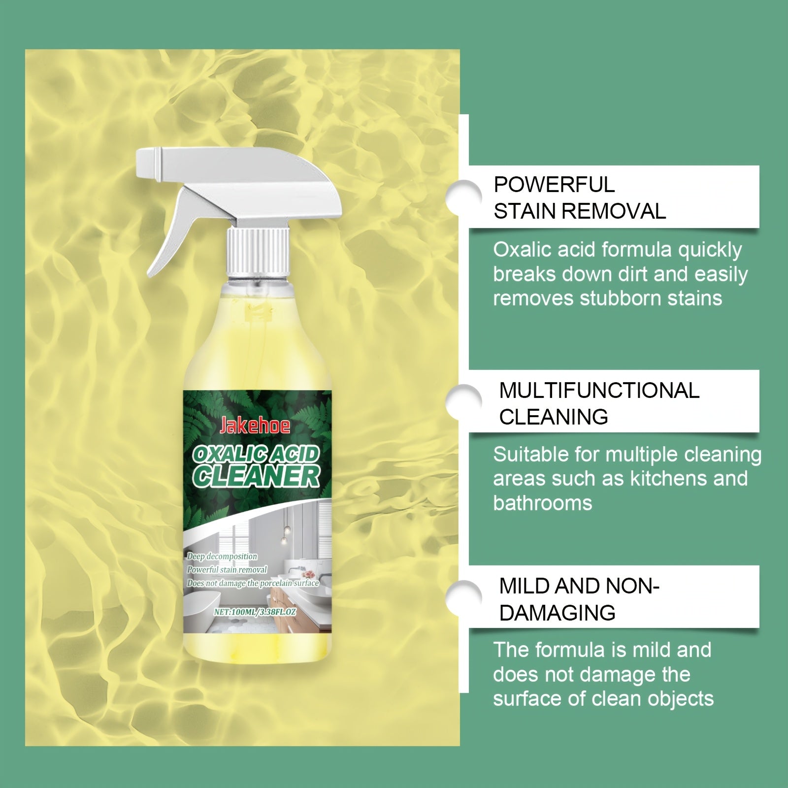 Bathroom Cleaner for Tough Toilet & Sink Stains