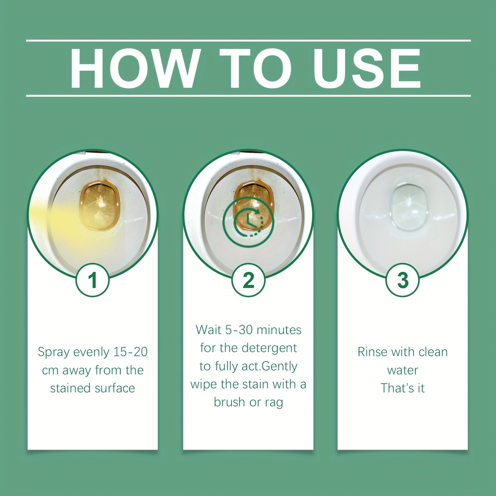 Bathroom Cleaner for Tough Toilet & Sink Stains