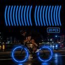 20pcs Reflective Stickersfor Bicycle, Car, Cycling, Bike, Motorcycle