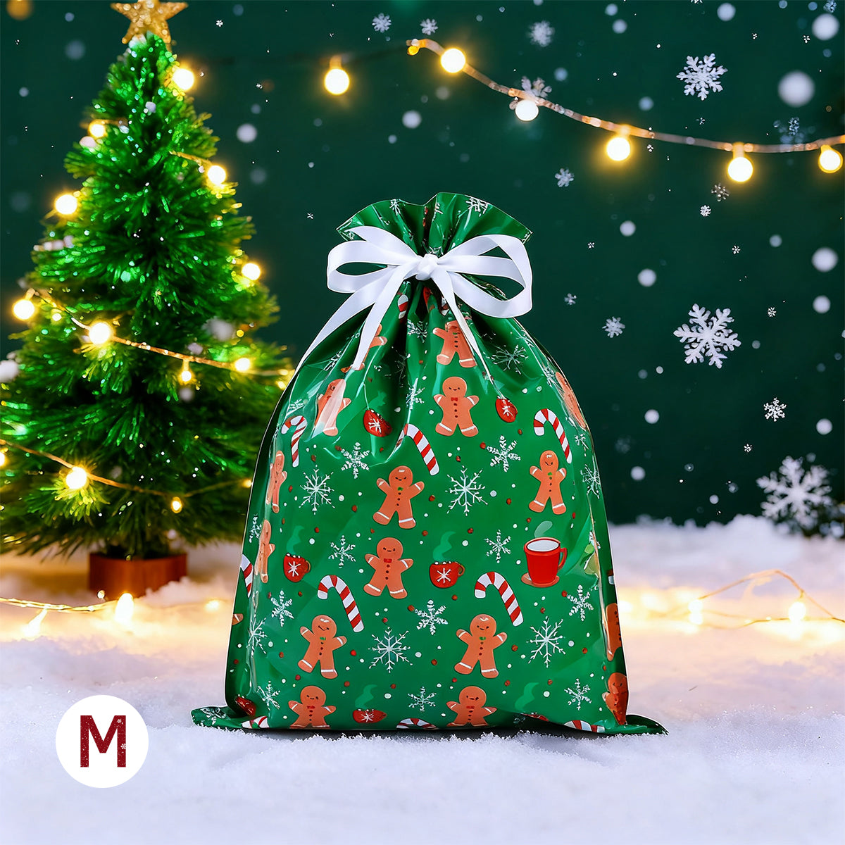 50PCS Christmas Gift Wrapping Set (25 Colorful Bags + 25 Tags)
