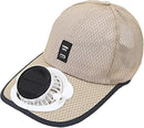 Cooling Solar Fan Hat – UV Protection & Breathable Mesh