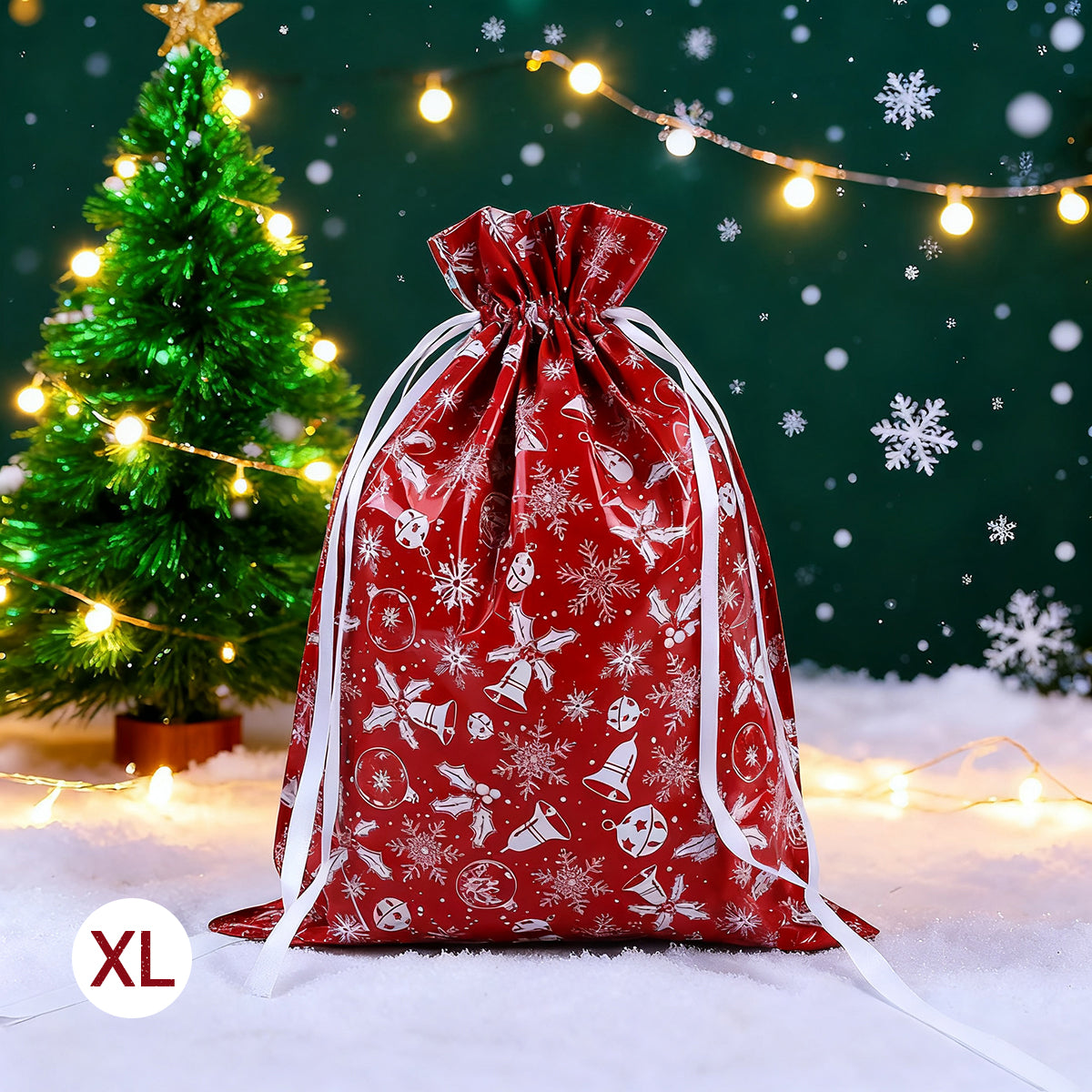 50PCS Christmas Gift Wrapping Set (25 Colorful Bags + 25 Tags)