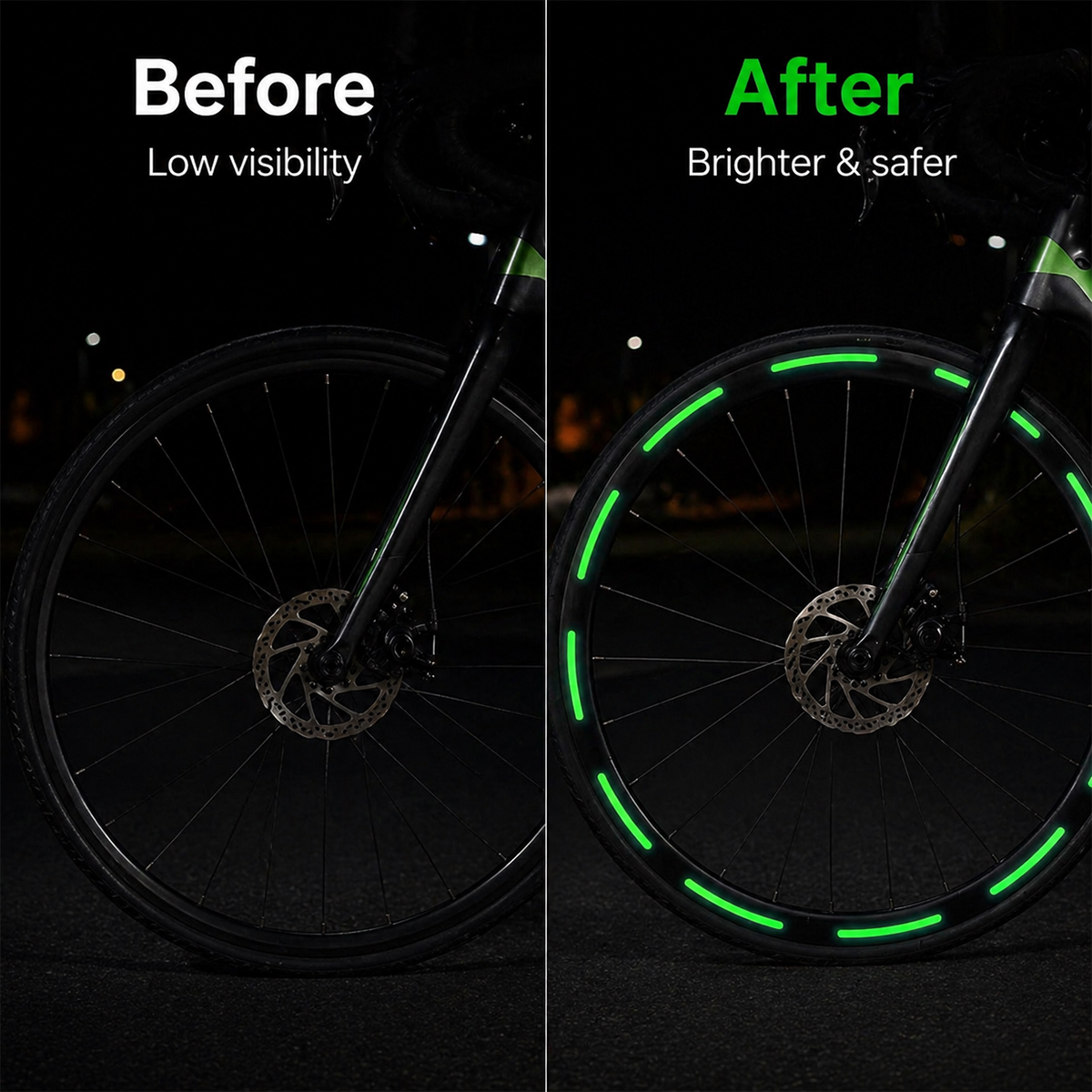 20pcs Reflective Stickersfor Bicycle, Car, Cycling, Bike, Motorcycle