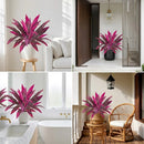 2Pcs Large Artificial Boston Fern & Dragon’s Blood Tree Plants