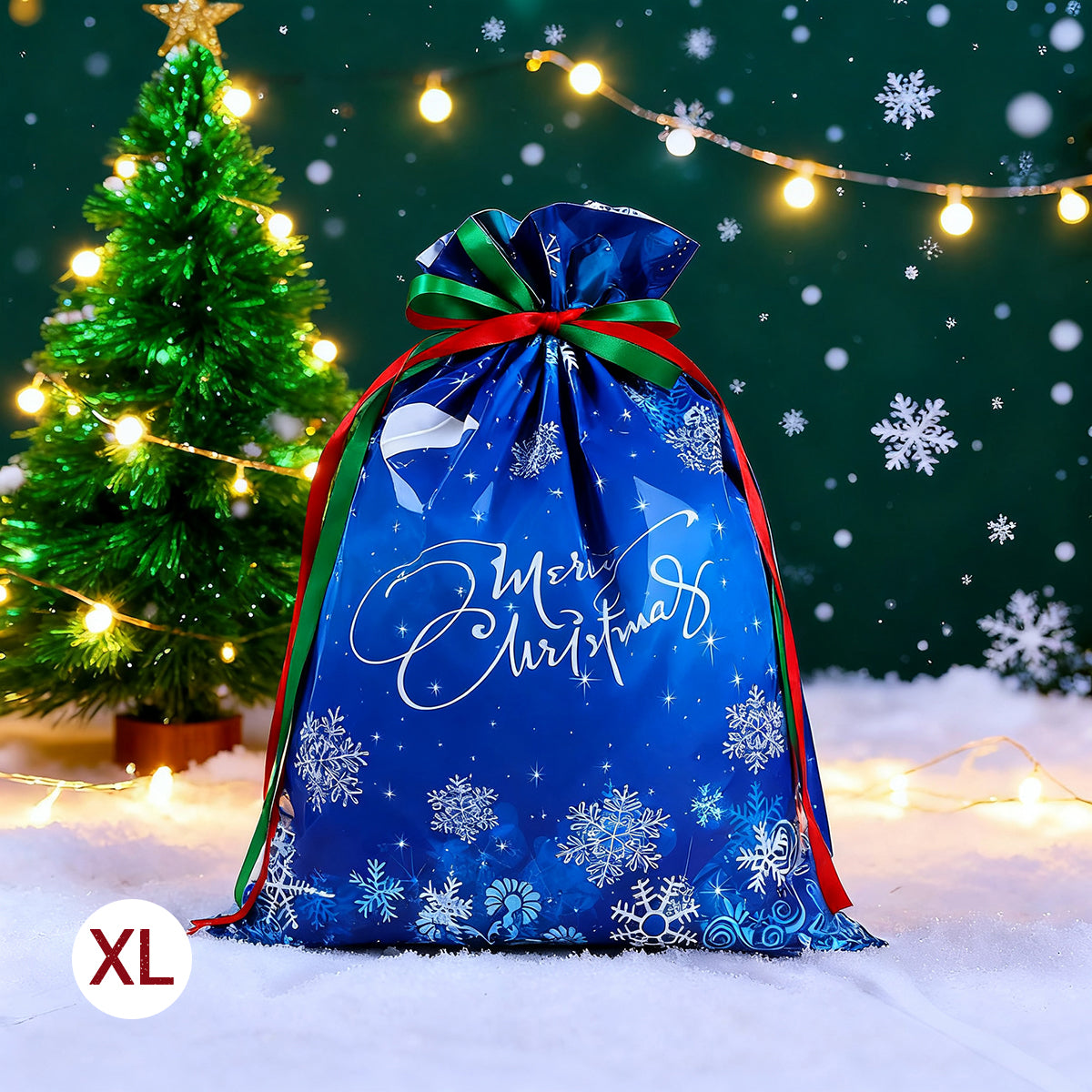 50PCS Christmas Gift Wrapping Set (25 Colorful Bags + 25 Tags)