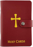 Catholic Genuine Leather Holy Card Holder