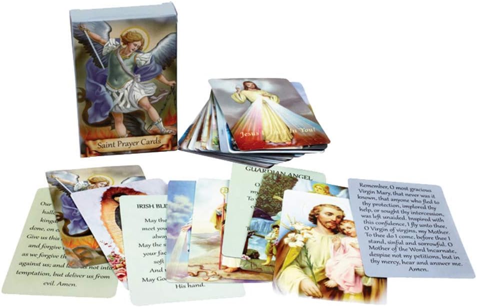 Catholic Genuine Leather Holy Card Holder