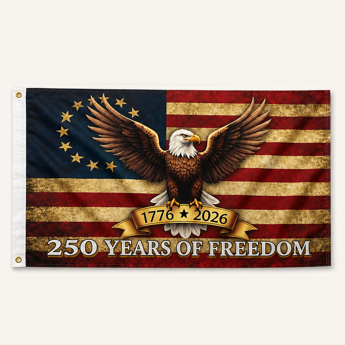 1776–2026 USA 250th Anniversary Patriotic Eagle Flag