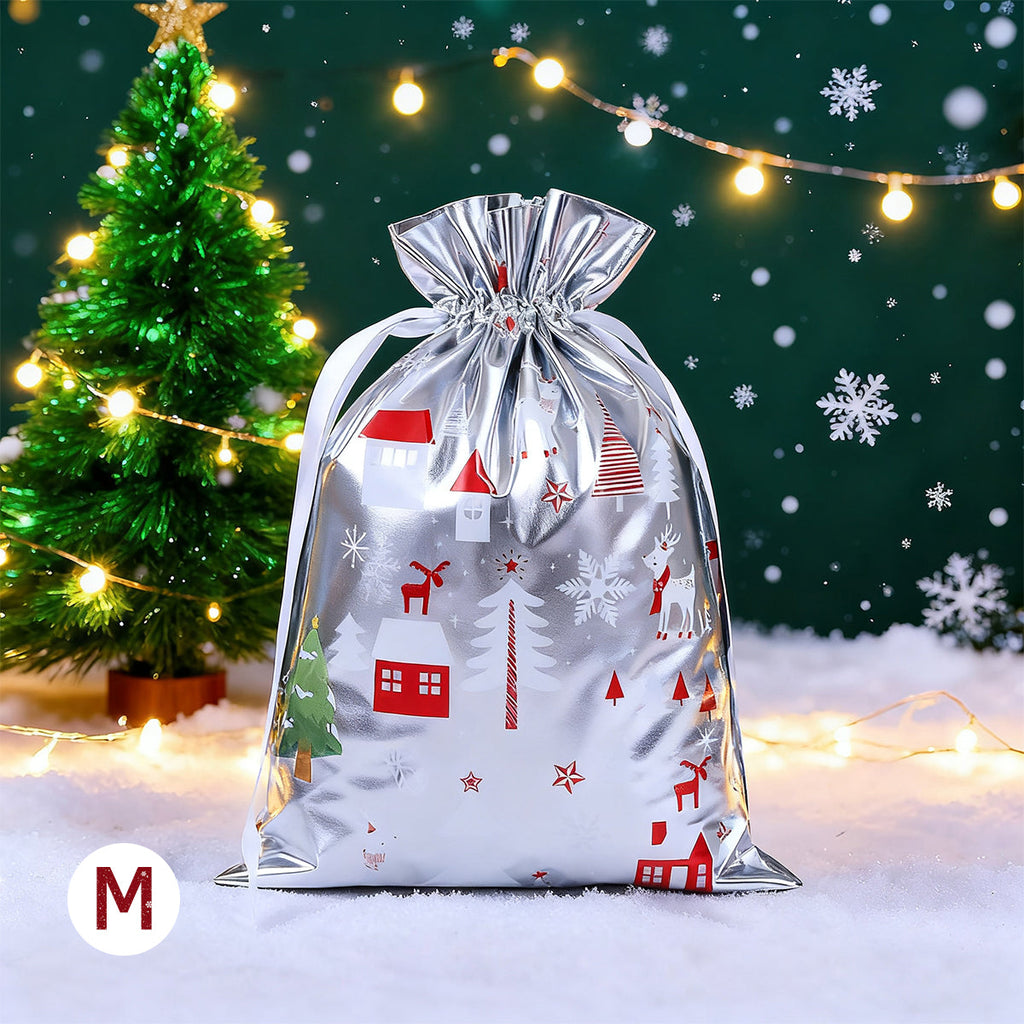 50PCS Christmas Gift Wrapping Set (25 Colorful Bags + 25 Tags)