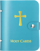Catholic Genuine Leather Holy Card Holder