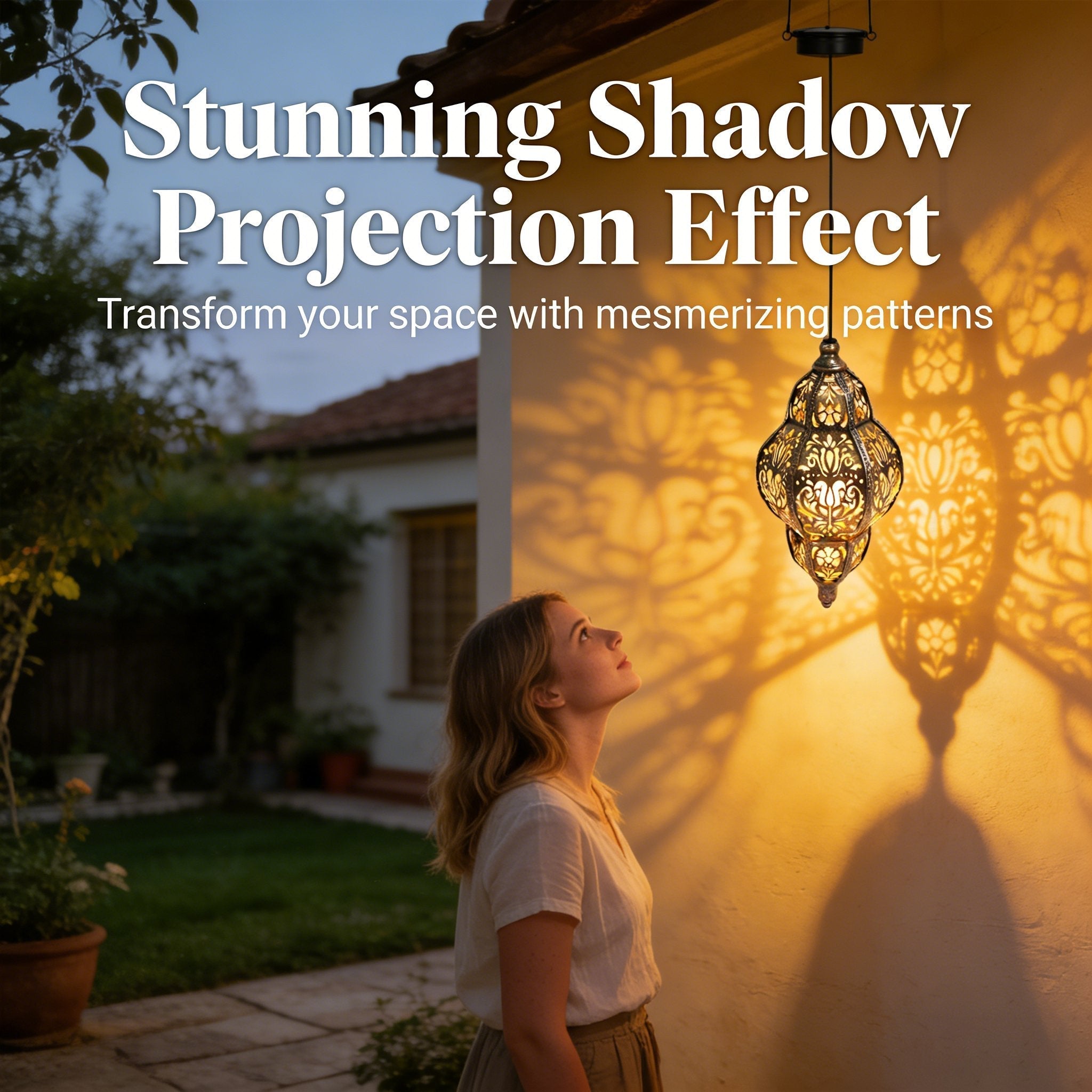 Baroque Style Solar Garden Lantern