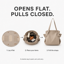 Lay-Flat Drawstring Tote