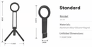 Magnetic Phone Tripod for iPhone – Portable Magsafe Holder with Strong Grip & Foldable Hook