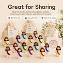 30 Pcs Colorful Mini Jesus Rubber Figurines