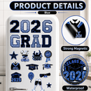 20 Pcs Graduation Magnets 2026 Cruise Door Car Magnets
