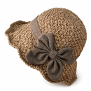 Elegant Woven Straw Sun Hat with Bow