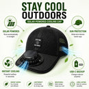 Cooling Solar Fan Hat – UV Protection & Breathable Mesh