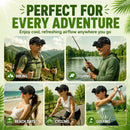 Cooling Solar Fan Hat – UV Protection & Breathable Mesh