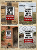 Metal No Trespassing Signs Private Property Funny