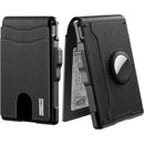 Men's Business Wallet Credit Card Holder Pop Up Smart RFlD Blocking Slim Leather