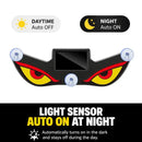 Dynamic LED Car Rear Window Display – Vampire Devil Eye Emoji Panel