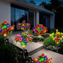 4-Pack Outdoor waterproof azalea solar lights