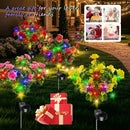 4-Pack Outdoor waterproof azalea solar lights