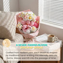 Mother’s Day Gift🌺 Pink Crochet Lily Rose Tulip Bouquet