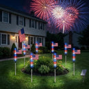 8 Solar American Flag Pathway Lights for 250th Independence Celebration