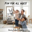 Funny Bathroom Wall Art - "Nice Ass" Donkey Print(No Frame)