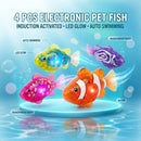 Electronic Pet Fish Bath Toy | LED Light Up | Auto-Swimming Bath Toy