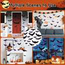 Halloween Bats Wall Decor with Lights – 3D Spooky Stickers for Home