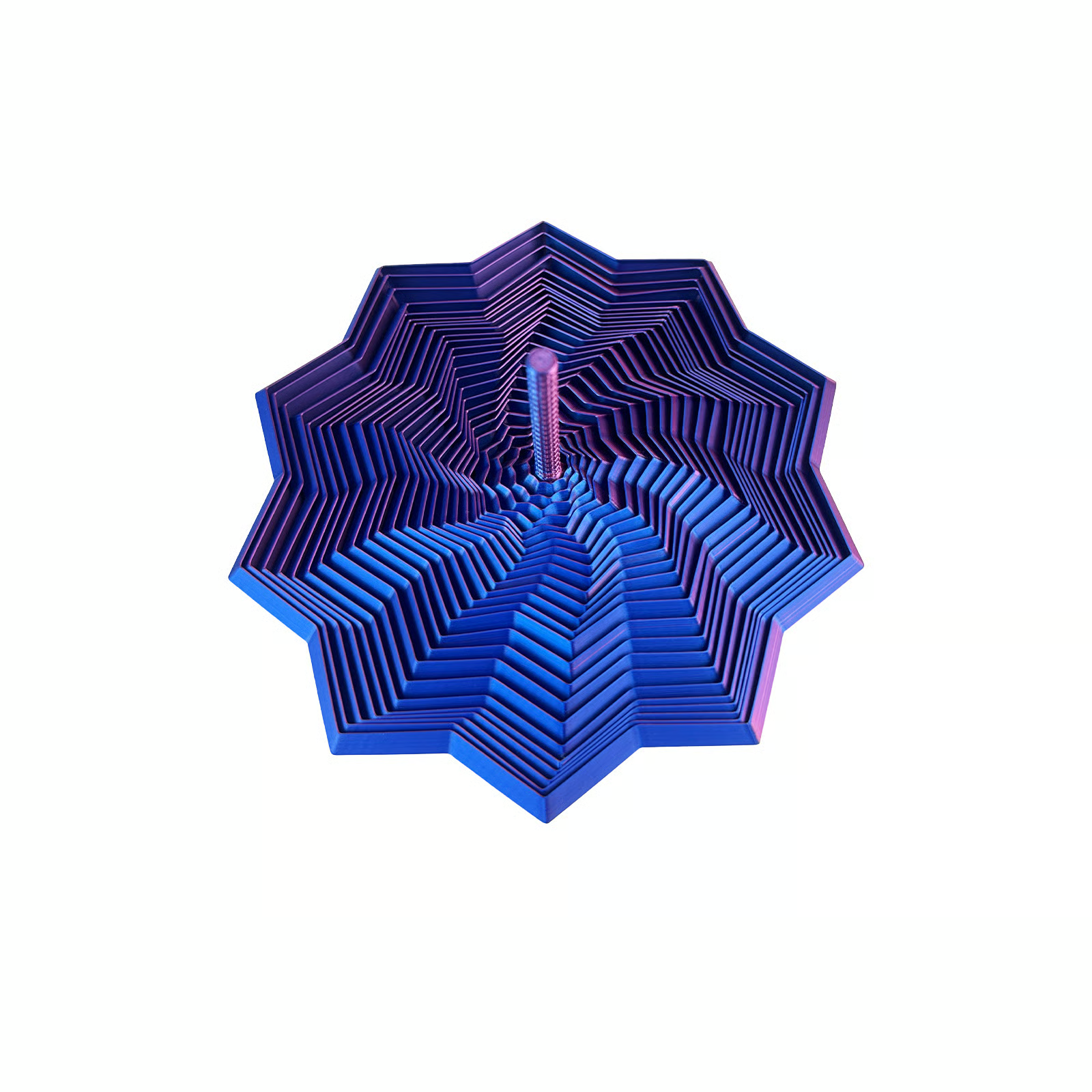 3D Printed Fidget Star – Stress Relief Whirling Toy