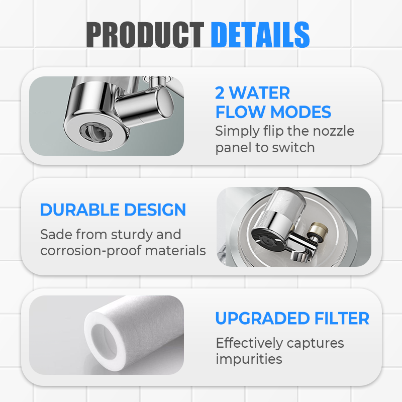720° Rotating Faucet Filter Nozzle Set – Clean Water & Perfect Spray in One! 💦✨