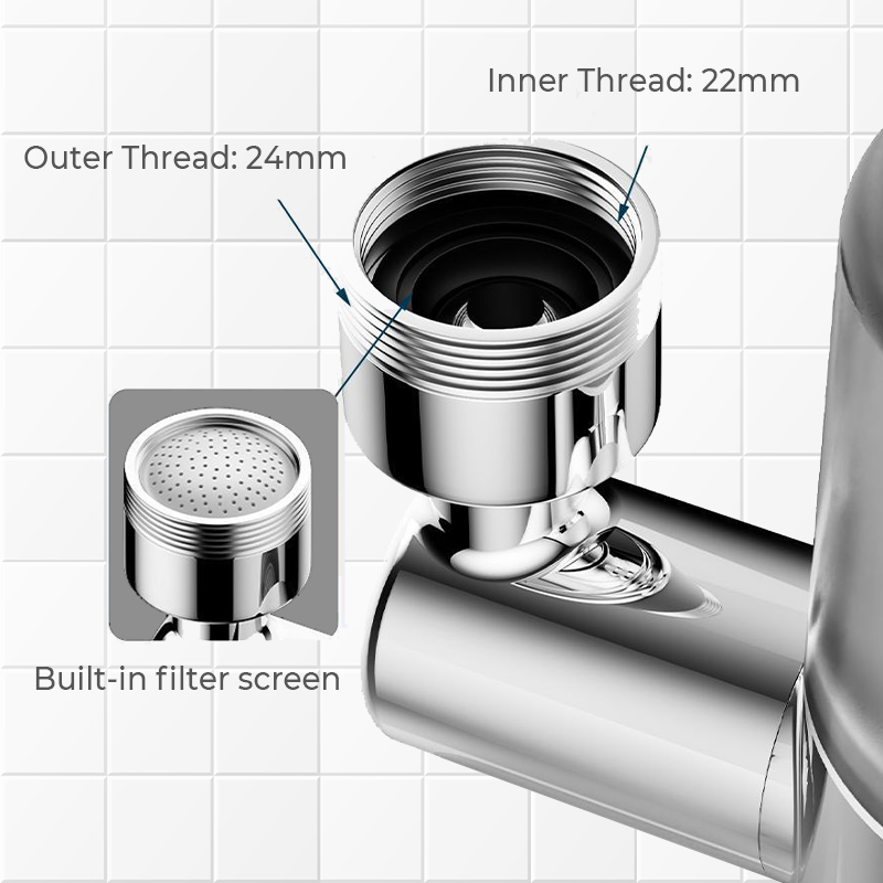 720° Rotating Faucet Filter Nozzle Set – Clean Water & Perfect Spray in One! 💦✨