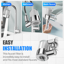720° Rotating Faucet Filter Nozzle Set – Clean Water & Perfect Spray in One! 💦✨