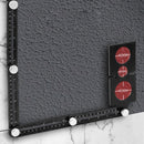 Multi Angle Foldable Measuring Ruler with Holes Positioning