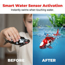 LED Light-Up Bath Toy Shark with Lifelike Tail