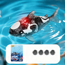 LED Light-Up Bath Toy Shark with Lifelike Tail