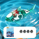 LED Light-Up Bath Toy Shark with Lifelike Tail